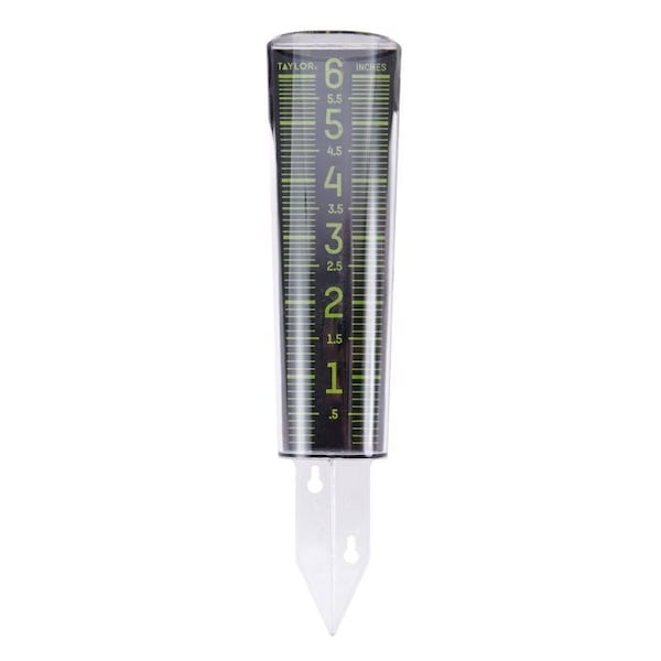 Taylor ClearVu Glow in the Dark Rain Gauge/Sprinkler Ground 1.18 in. W X 2.76 in. L, PK6 5288423 - main